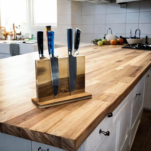 Application of Countertop Magnetic Knife Holder Application of Countertop Magnetic Knife Holder